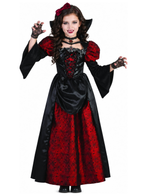 Disfraz de Vampiresa Gotica para Niña - Disfraces Halloween Vampiros - Disfraces de Vampiresas y Goticas para Niñas