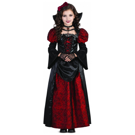 Disfraz de Vampiresa Gotica para Niña - Disfraces Halloween Vampiros - Disfraces de Vampiresas y Goticas para Niñas