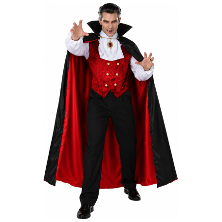 Disfraz de Vampiro Clásico para Hombre - Disfraces Halloween Vampiros - Disfraces de Vampiros y Goticos para Hombre