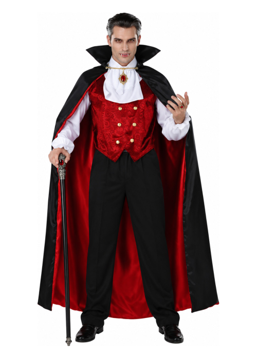 Disfraz de Vampiro Clásico para Hombre - Disfraces Halloween Vampiros - Disfraces de Vampiros y Goticos para Hombre