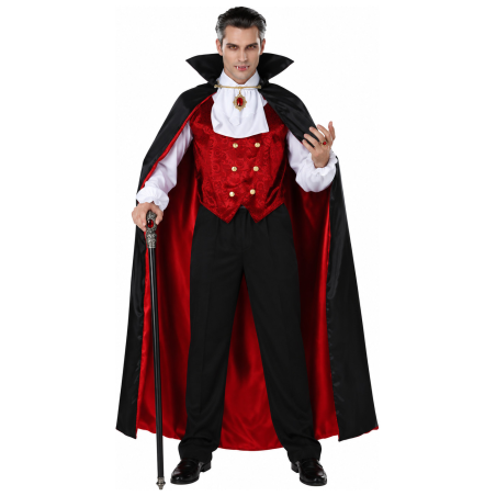 Disfraz de Vampiro Clásico para Hombre - Disfraces Halloween Vampiros - Disfraces de Vampiros y Goticos para Hombre