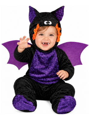 Disfraz de Vampiro Murcielago Morado para Bebe - Disfraces Halloween Vampiros - Disfraces de Vampiros y Vampiresas para Bebes