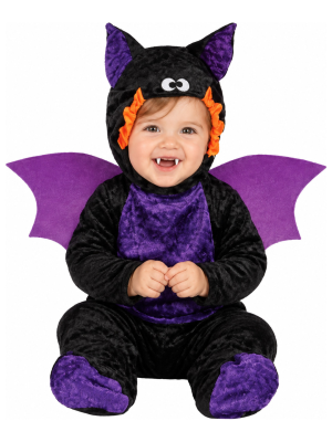 Disfraz de Vampiro Murcielago Morado para Bebe - Disfraces Halloween Vampiros - Disfraces de Vampiros y Vampiresas para Bebes