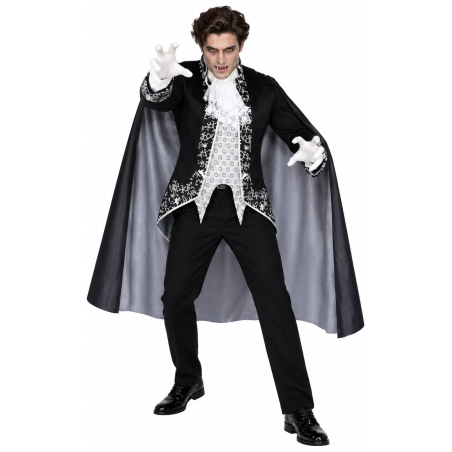 Disfraz de Vampiro Clásico para Hombre - Disfraces Halloween Vampiros - Disfraces de Vampiros y Goticos para Hombre