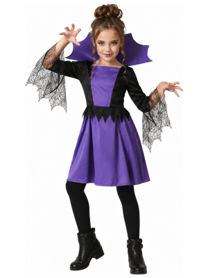 Disfraz de Vampiresa Araña para Niña - Disfraces Halloween Vampiros - Disfraces de Vampiresas y Goticas para Niñas
