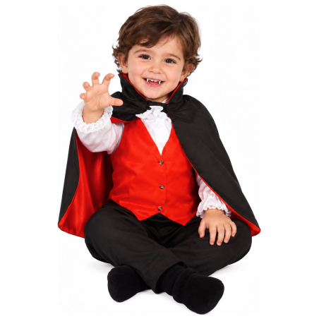 Disfraz de Vampiro Clasico para Bebe - Disfraces Halloween Vampiros - Disfraces de Vampiros y Vampiresas para Bebes