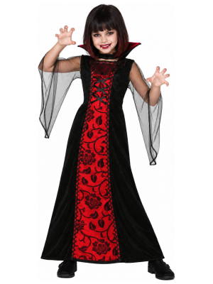 Disfraz de Vampiresa Clasica para Niña - Disfraces Halloween Vampiros - Disfraces de Vampiresas y Goticas para Niñas