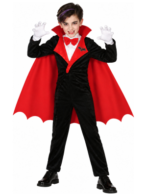 Disfraz de Vampiro Clasico para Niño - Disfraces Halloween Vampiros - Disfraces de Vampiros y Goticos para Niños