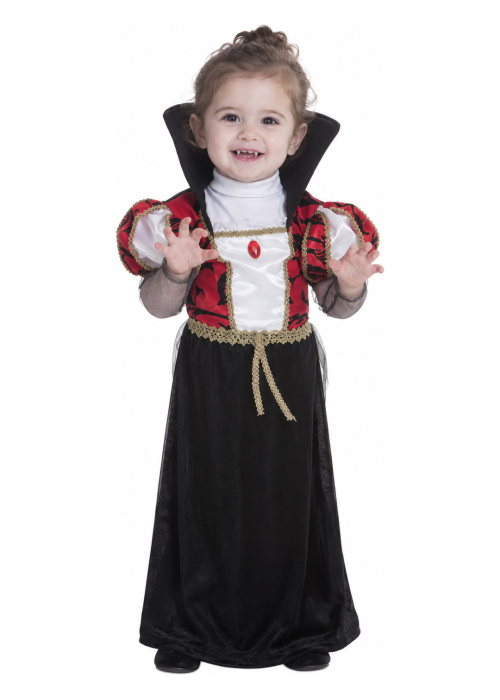 Disfraz de Vampiresa Clasica para Bebe - Disfraces Halloween Vampiros - Disfraces de Vampiros y Vampiresas para Bebes