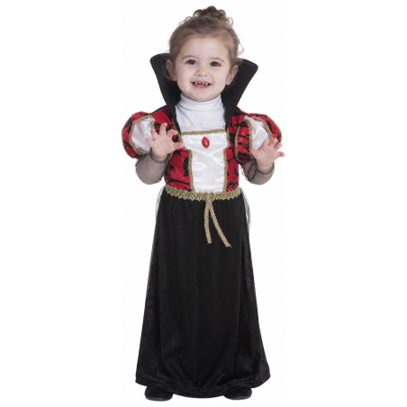 Disfraz de Vampiresa Clasica para Bebe - Disfraces Halloween Vampiros - Disfraces de Vampiros y Vampiresas para Bebes