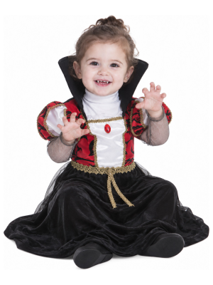 Disfraz de Vampiresa Clasica para Bebe - Disfraces Halloween Vampiros - Disfraces de Vampiros y Vampiresas para Bebes