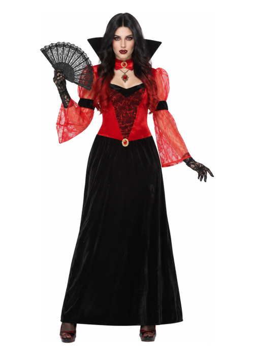 Disfraz de Vampiresa Gotica Roja para Mujer - Disfraces Halloween Vampiros - Disfraces de Vampiresas y goticas para Mujer