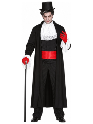 Disfraz de Vampiro Clásico para Hombre - Disfraces Halloween Vampiros - Disfraces de Vampiros y Goticos para Hombre