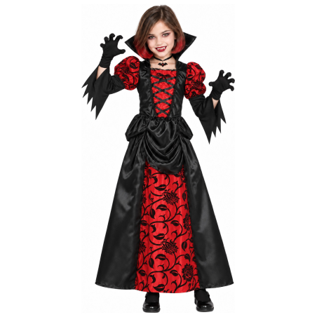 Disfraz de Vampiresa Gotica para Niña - Disfraces Halloween Vampiros - Disfraces de Halloween Infantiles