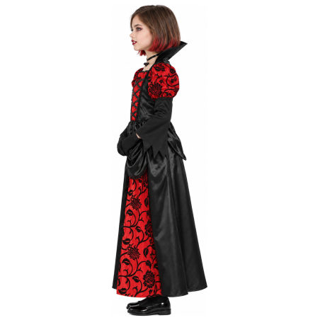 Vestit De Vampir Gòtic Vermell Nen
