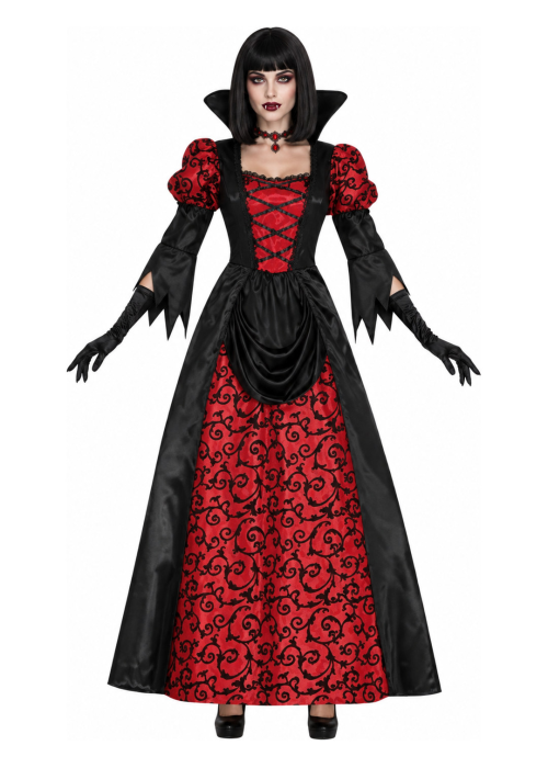 Disfraz de Vampiresa Gotica Roja para Mujer - Disfraces Halloween Vampiros - Disfraces de Vampiresas y goticas para Mujer