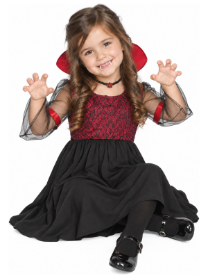 Disfraz de Vampiresa Clasica para Bebe - Disfraces Halloween Vampiros - Disfraces de Vampiros y Vampiresas para Bebes