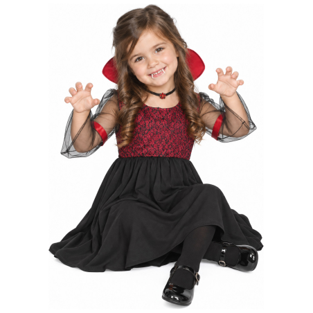 Disfraz de Vampiresa Clasica para Bebe - Disfraces Halloween Vampiros - Disfraces de Vampiros y Vampiresas para Bebes