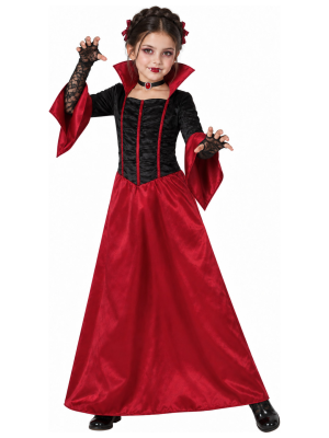 Disfraz de Vampiresa Burdeos para Niña - Disfraces Halloween Vampiros - Disfraces de Vampiresas y Goticas para Niñas
