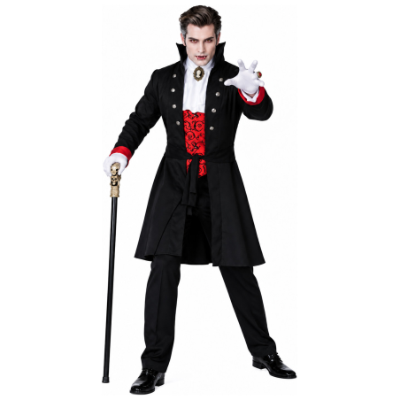 Disfraz de Vampiro Clásico para Hombre - Disfraces Halloween Vampiros - Disfraces de Vampiros y Goticos para Hombre