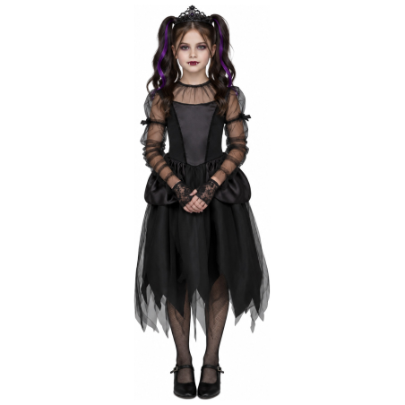 Disfraz de Vampiresa Gotica para Niña - Disfraces Halloween Vampiros - Disfraces de Vampiresas y Goticas para Niñas