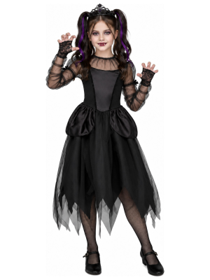 Disfraz de Vampiresa Gotica para Niña - Disfraces Halloween Vampiros - Disfraces de Vampiresas y Goticas para Niñas