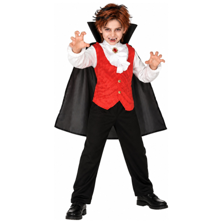 Disfraz de Vampiro Clasico para Niño - Disfraces Halloween Vampiros - Disfraces de Vampiros y Goticos para Niños