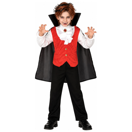 Disfraz de Vampiro Clasico para Niño - Disfraces Halloween Vampiros - Disfraces de Vampiros y Goticos para Niños