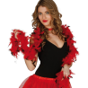 Boa de Plumas Roja y Negra - COMPLEMENTOS POR CATEGORIA