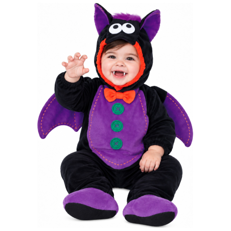 Disfraz De Murcielago Baby Morado