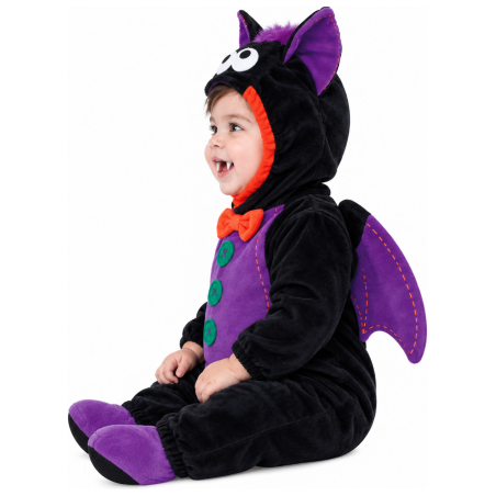Disfraz de Vampiro Murcielago Morado para Bebe - Disfraces Halloween Vampiros - Disfraces de Vampiros y Vampiresas para Bebes