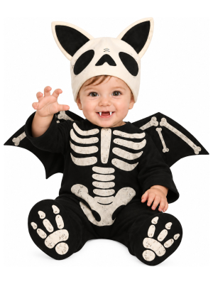 Disfraz de Vampiro Murcielago Esqueleto para Bebe - Disfraces Halloween Vampiros - Disfraces de Vampiros y Vampiresas para Bebes