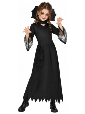 Disfraz de Vampiresa Araña para Niña - Disfraces Halloween Vampiros - Disfraces de Vampiresas y Goticas para Niñas