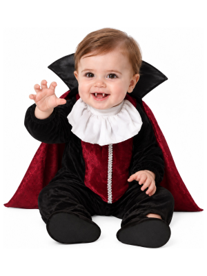 Disfraz de Vampiro Clasico para Bebe - Disfraces Halloween Vampiros - Disfraces de Vampiros y Vampiresas para Bebes