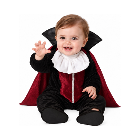 Disfraz de Vampiro Clasico para Bebe - Disfraces Halloween Vampiros - Disfraces de Vampiros y Vampiresas para Bebes