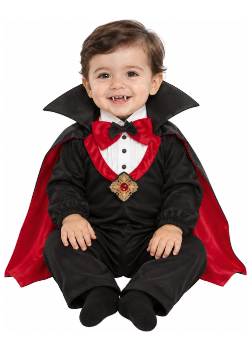 Disfraz de Vampiro Clasico para Bebe - Disfraces Halloween Vampiros - Disfraces de Vampiros y Vampiresas para Bebes