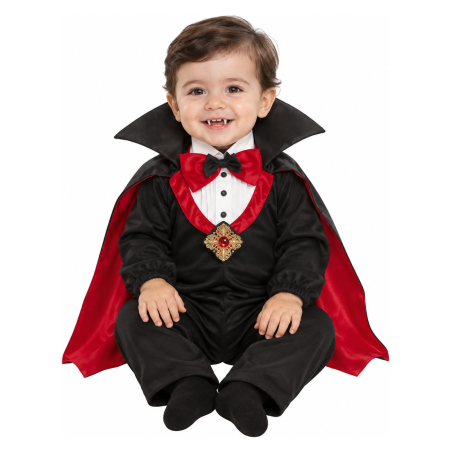 Disfraz de Vampiro Clasico para Bebe - Disfraces Halloween Vampiros - Disfraces de Vampiros y Vampiresas para Bebes