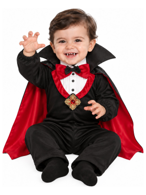 Disfraz de Vampiro Clasico para Bebe - Disfraces Halloween Vampiros - Disfraces de Vampiros y Vampiresas para Bebes