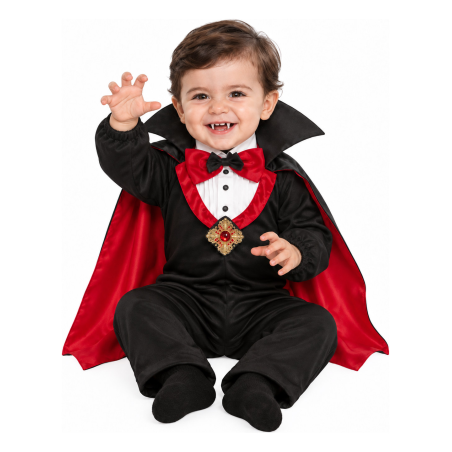 Disfraz de Vampiro Clasico para Bebe - Disfraces Halloween Vampiros - Disfraces de Vampiros y Vampiresas para Bebes