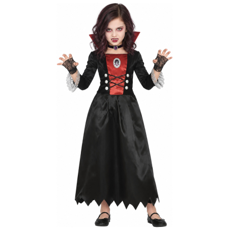 Disfraz de Vampiresa gotica para Niña - Disfraces Halloween Vampiros - Disfraces de Vampiresas y Goticas para Niñas