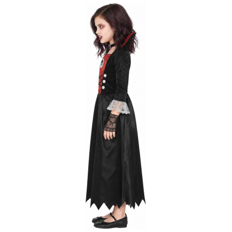 Disfraz de Vampiresa gotica para Niña - Disfraces Halloween Vampiros - Disfraces de Vampiresas y Goticas para Niñas