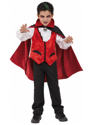 Disfraz de Vampiro Clasico para Niño - Disfraces Halloween Vampiros - Disfraces de Vampiros y Goticos para Niños