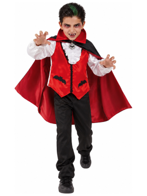 Disfraz de Vampiro Clasico para Niño - Disfraces Halloween Vampiros - Disfraces de Vampiros y Goticos para Niños