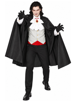 Disfraz de Vampiro Clásico para Hombre - Disfraces Halloween Vampiros - Disfraces de Vampiros y Goticos para Hombre