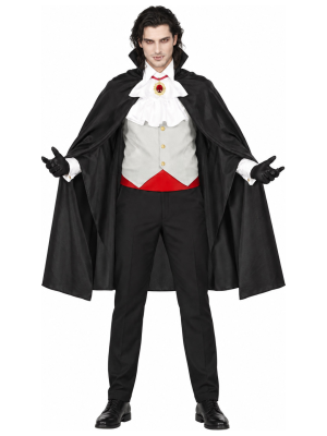 Disfraz de Vampiro Clásico para Hombre - Disfraces Halloween Vampiros - Disfraces de Vampiros y Goticos para Hombre