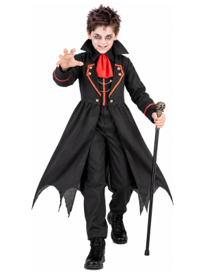 Disfraz de Vampiro Clasico para Niño - Disfraces Halloween Vampiros - Disfraces de Vampiros y Goticos para Niños