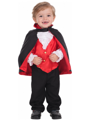 Disfraz De Dracula Rojo Bebe