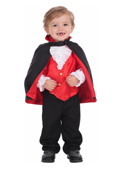 Disfraz De Dracula Rojo Bebe
