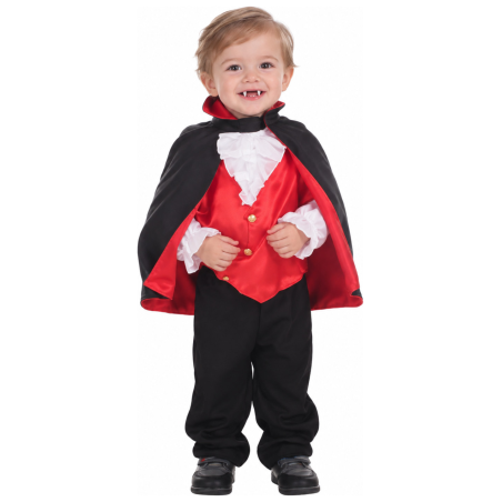 Disfraz De Dracula Rojo Bebe