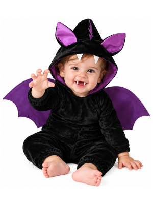 Disfraz de Vampiro Murcielago Morado para Bebe - Disfraces Halloween Vampiros - Disfraces de Vampiros y Vampiresas para Bebes